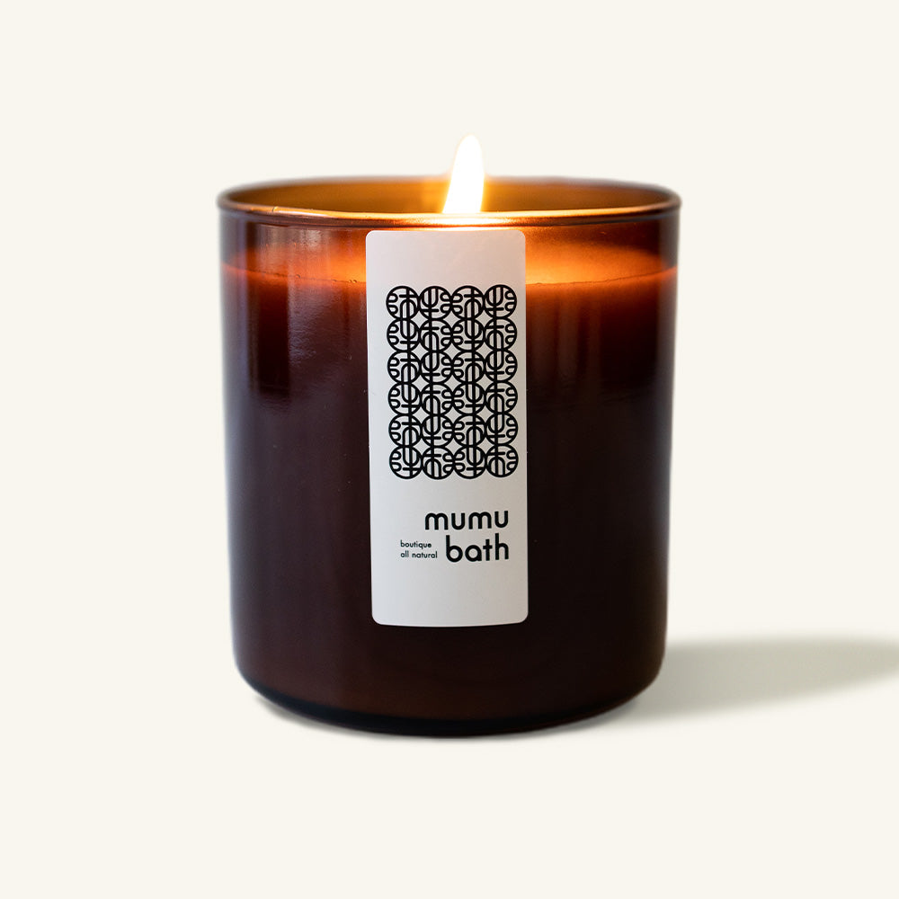 Luxe Natural Scented Candle in Amber Jar- Mt. Ali Taiwanese Tea