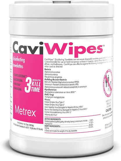 CaviWipes Disposable Germicidal Disinfecting Wipes
