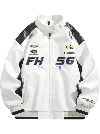 Men's Plus Size Zip Up Long Sleeve Jacket