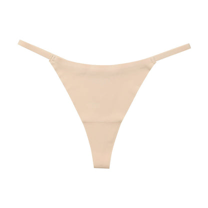 Women's Low Waist Seamless Thong Panties
