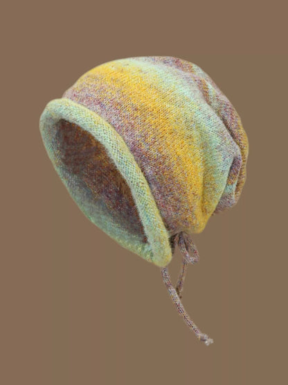 Colorful Knitted Tie-Dye Beanie Hat