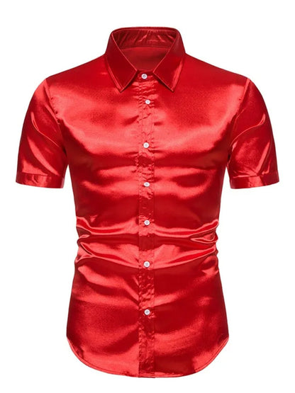 Men's Button Up Short Sleeve Shirt