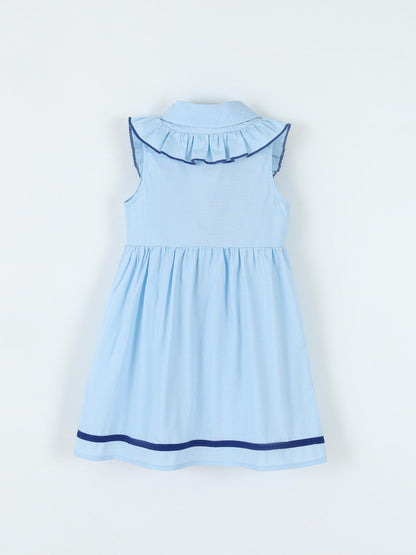Children's Button Front Sleeveless Dress