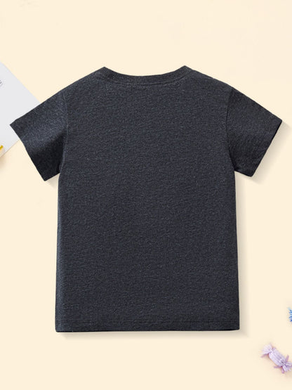 Children's Rocket Graphic Casual T-Shirt