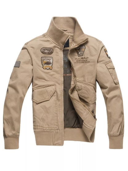 Men's Plus Size Zip Up Long Sleeve Jacket