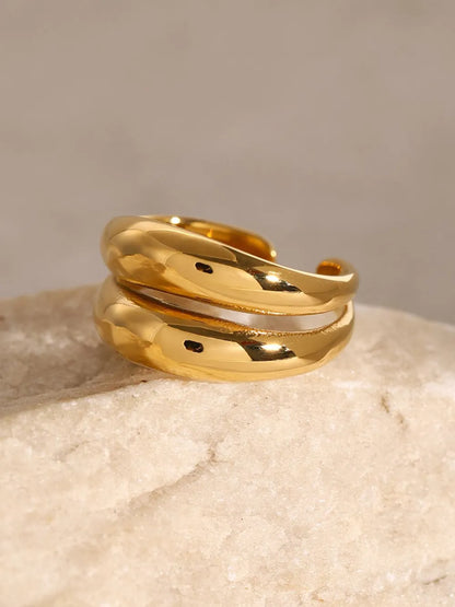 Stainless Steel Double-Layered Ring