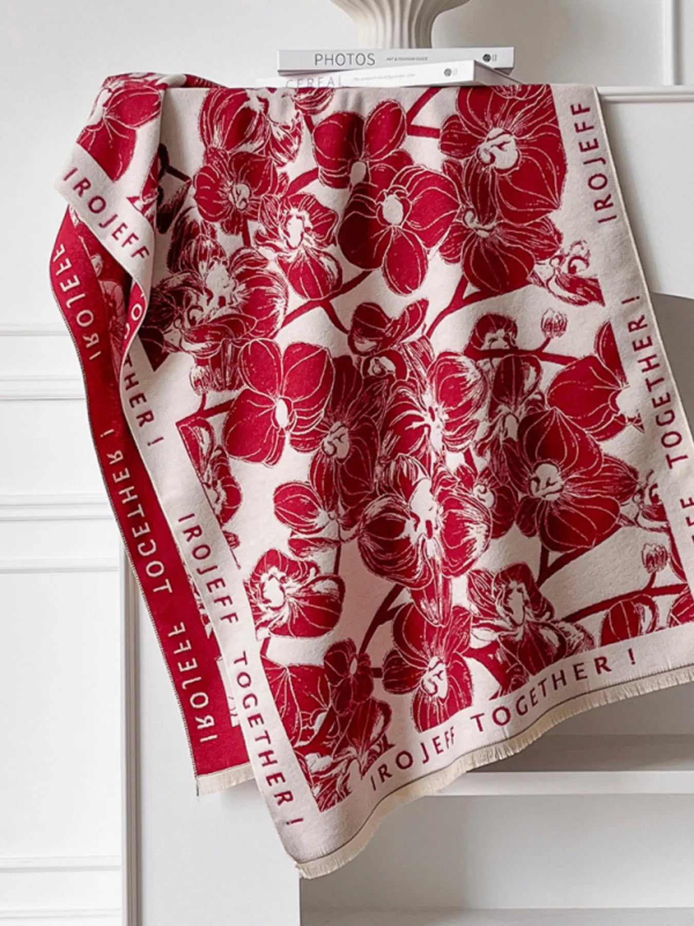 Raw Hem Winter Scarf
