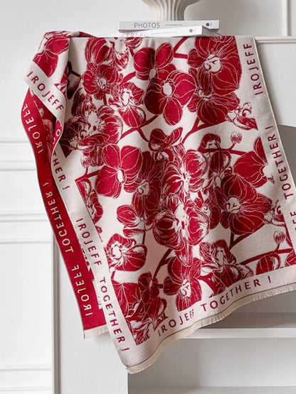 Raw Hem Winter Scarf