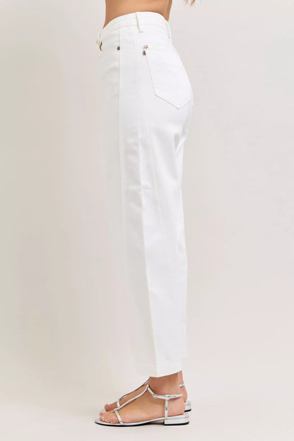 Judy Blue High-Waisted Rigid Magic Panel Barrel Jeans
