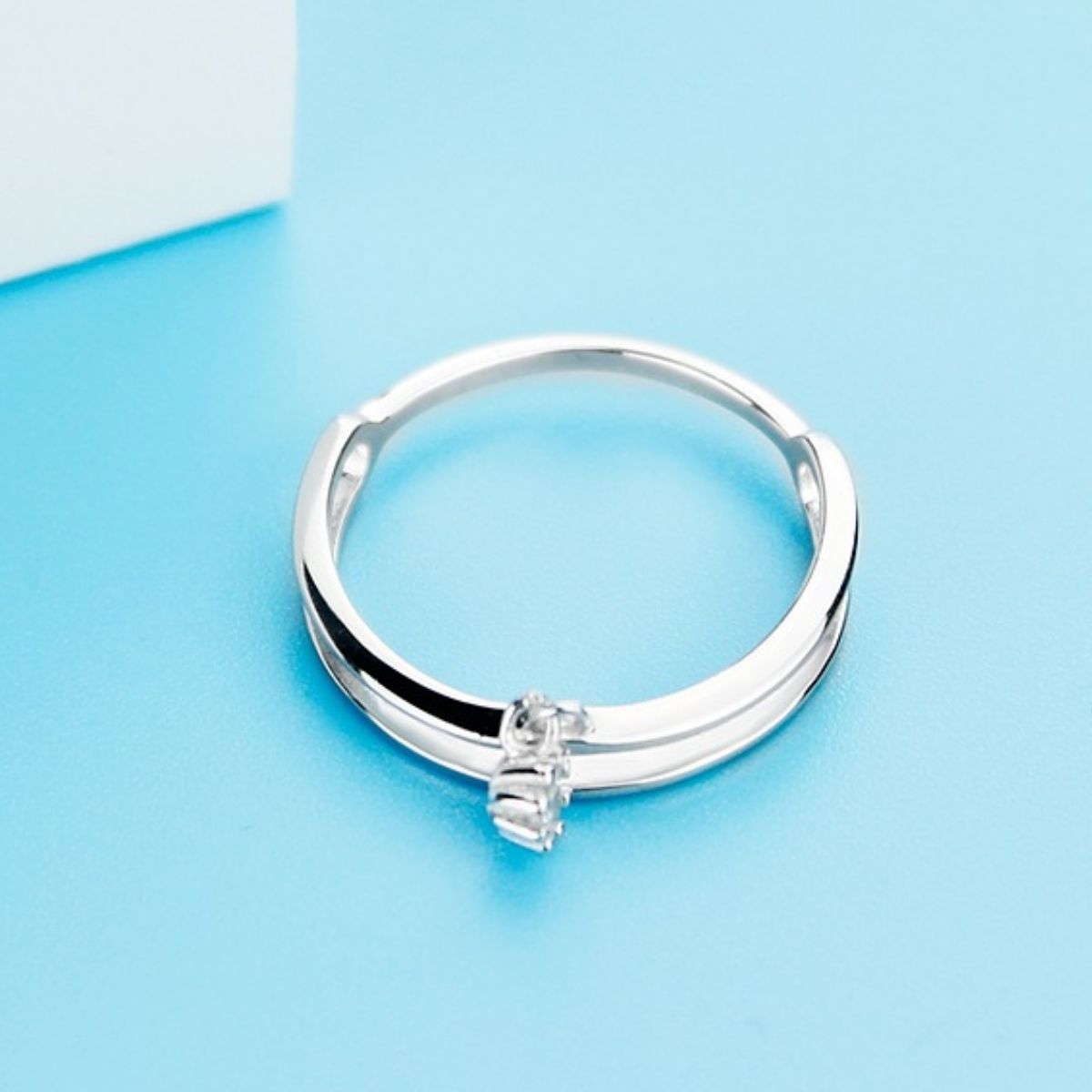 925 Sterling Silver Double Layered Ring