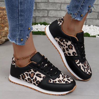 Leopard Print Casual Sneakers