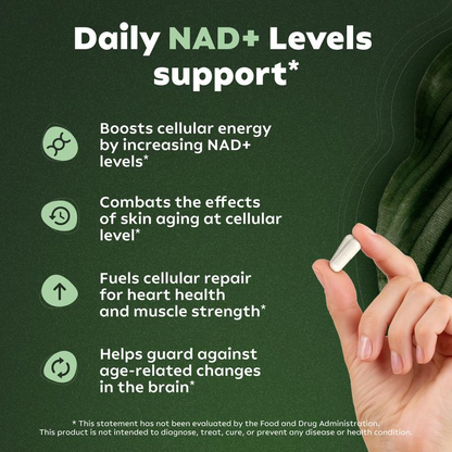 NAD Cellular Renewal Capsules 80 Capsules 2 Month Cellular Revitalization Cycle Triple Defense For Skin Elasticity Cognitive Boost Immune Resilience