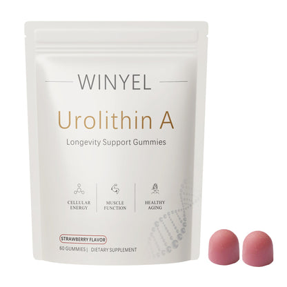 WINYEL Urolithin A Supplement Gummies - For Healthy Aging Cellular Energy Muscle Strength And Longevity - 60 Gummies