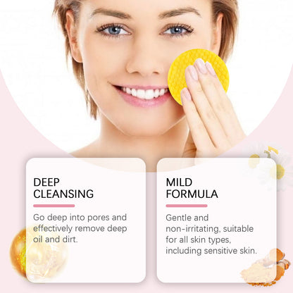 Eelhope Turmeric Cleansing Pad Gently Cleanses Facial Skin And Hydrates And Moisturizes Skin Care Cleansing Pad