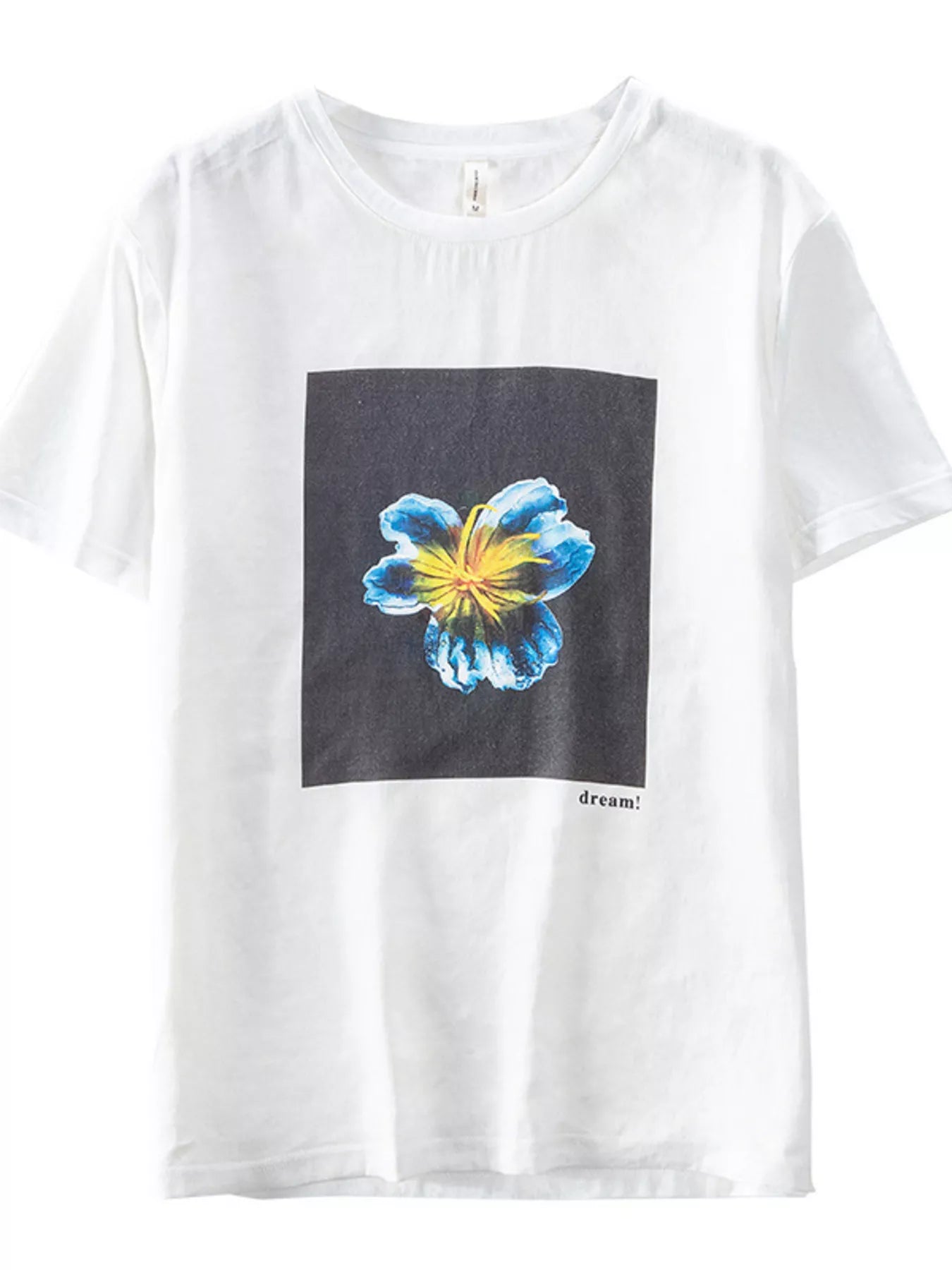 Men's Plus Size Floral Graphic Relaxed Fit T-Shirt