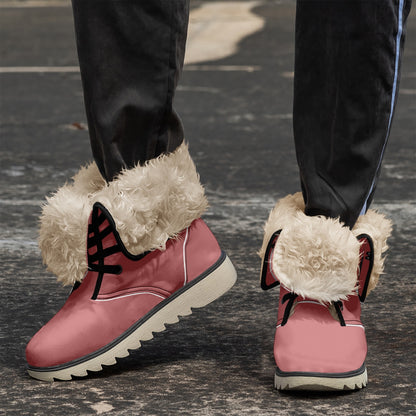 SHO-021MRN-24  Cotton-pad Fur Lining Boots