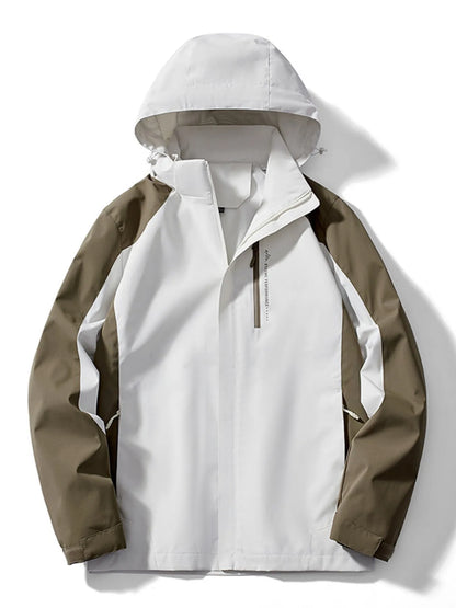 Men's Plus Size Waterproof Hooded Outdoor Jacket