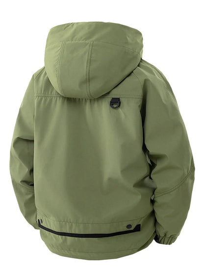 Men's Full Size Zip Up Long Sleeve Hooded Jacket Plus Size