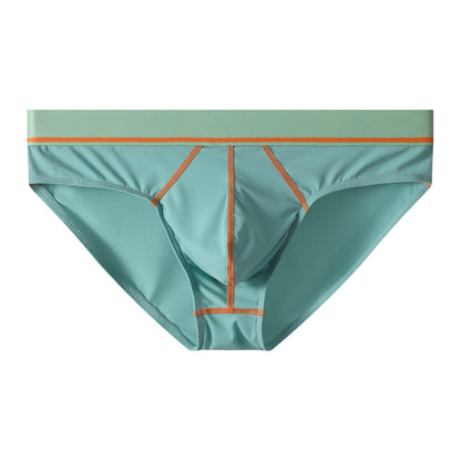 Mens Briefs Comfortable Ice-silk Low-rise Sexy