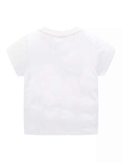 Children's Construction Vehicle Short Sleeve T-Shirt