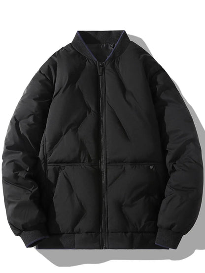 Men's Plus Size Quilted Zip Up Jacket