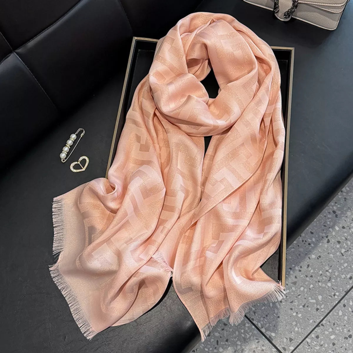 Raw Hem Scarf