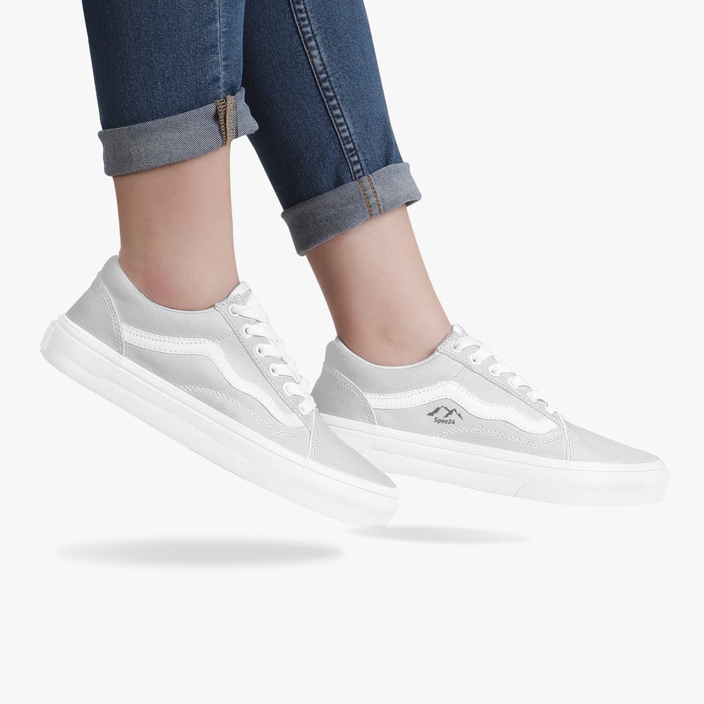 SHO-004W-24 Casual Trendy Low-Top Canvas Sneakers