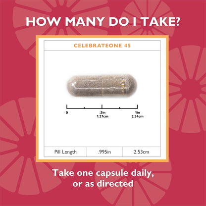 CelebrateONE 45 Once Daily Bariatric Multivitamin Capsule With Iron