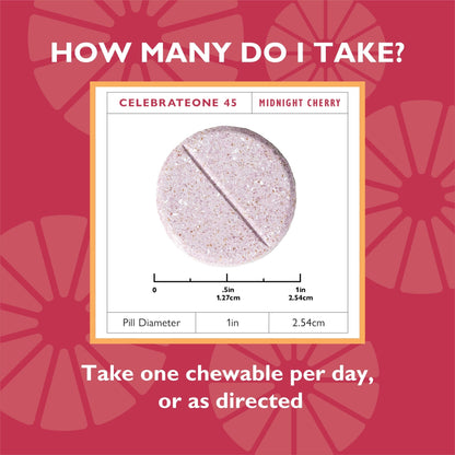 CelebrateONE 45 Once Daily Bariatric Chewable Multivitamin with Iron