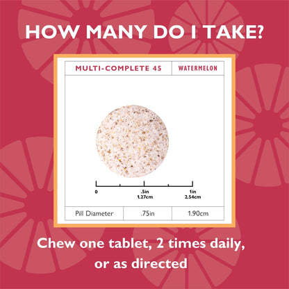 Multi-Complete 45 Bariatric Chewable Multivitamin with Iron