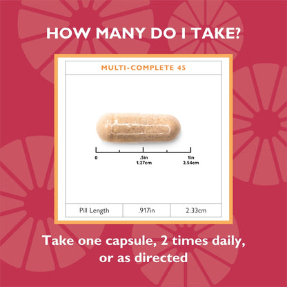 Multi-Complete 45 Bariatric Multivitamin with Iron Capsules