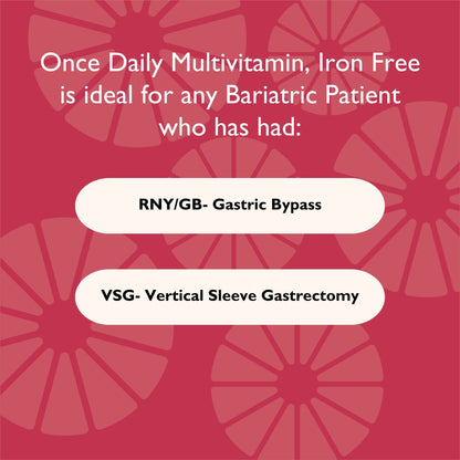 CelebrateONE Bariatric One A Day Multivitamin Capsules, Iron Free