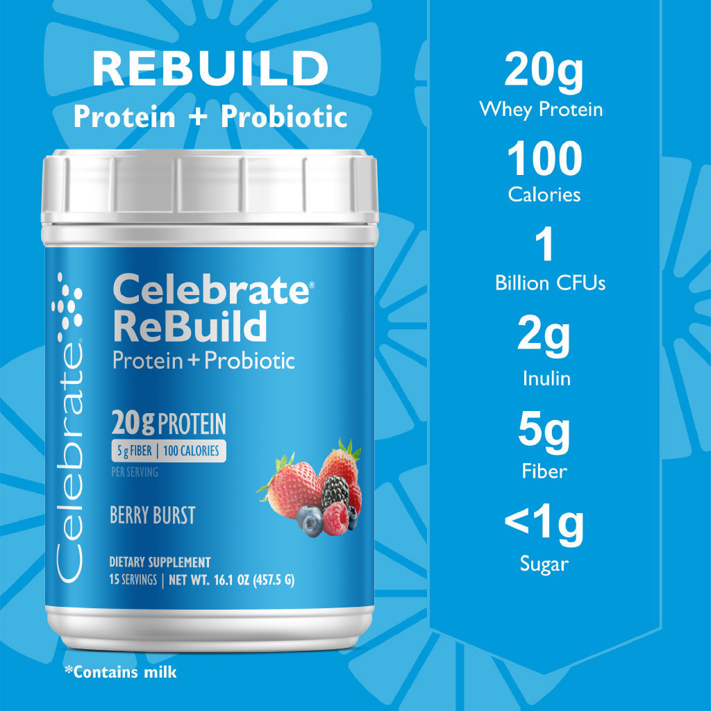 Celebrate® ReBuild Probiotic Protein Powder