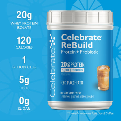 Celebrate® ReBuild Probiotic Protein Powder