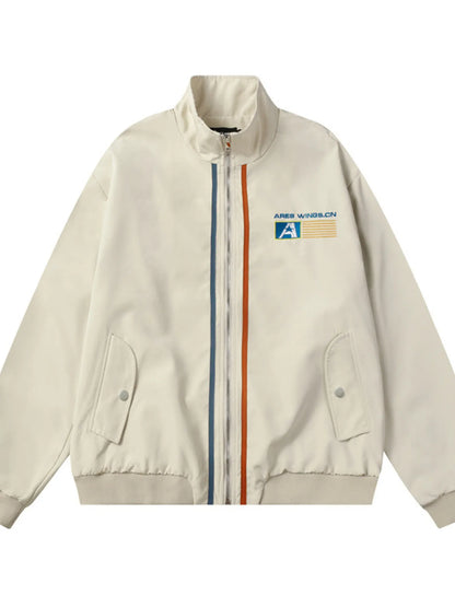 Men's Striped Long Sleeve Jacket