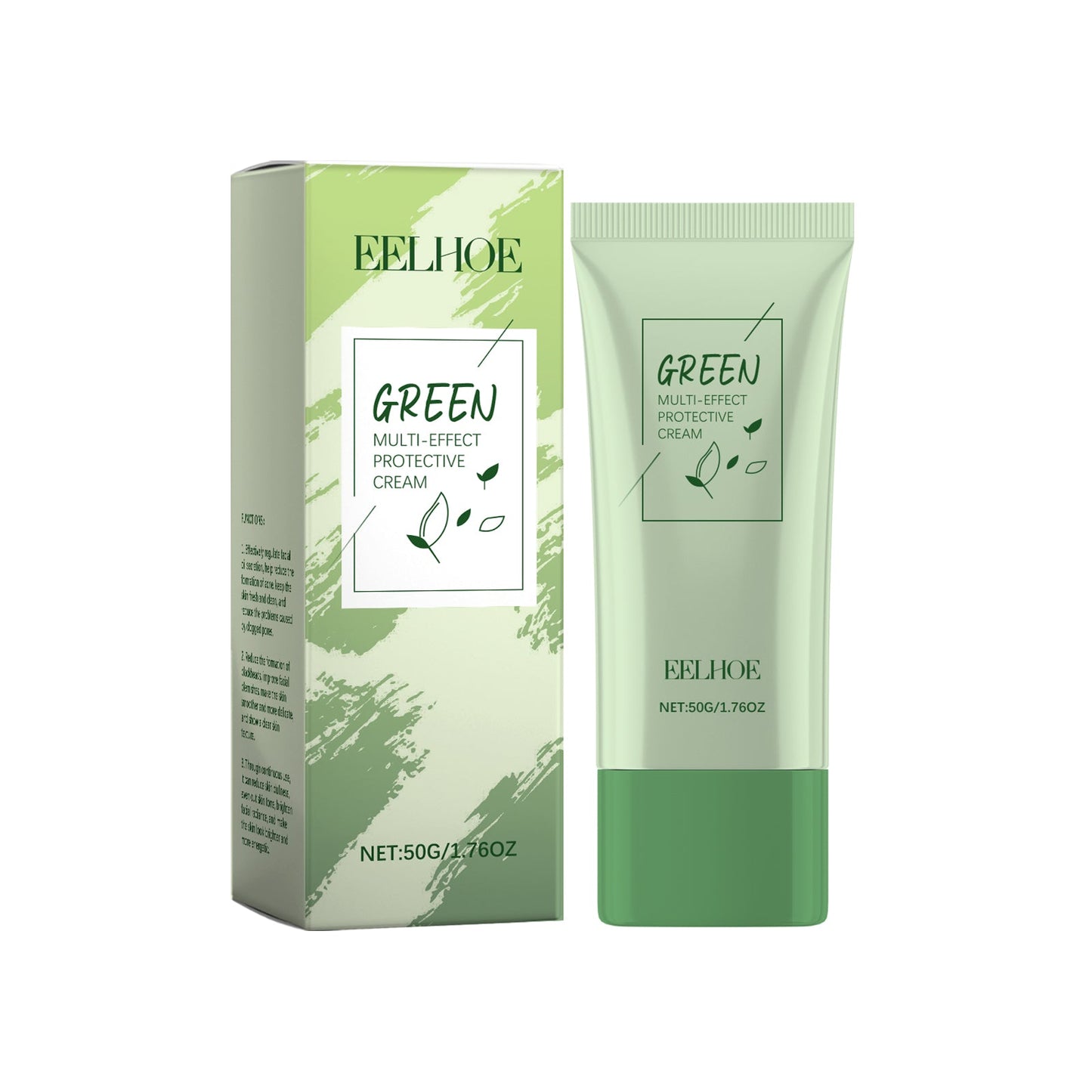 EELHOE Green Tea Protective Cream Outdoor Protective Refreshing Smooth Delicate Facial Acne Skin Daily Care Cream