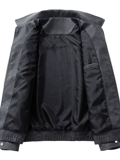 Men's Plus Size Zip Up Bomber Jacket