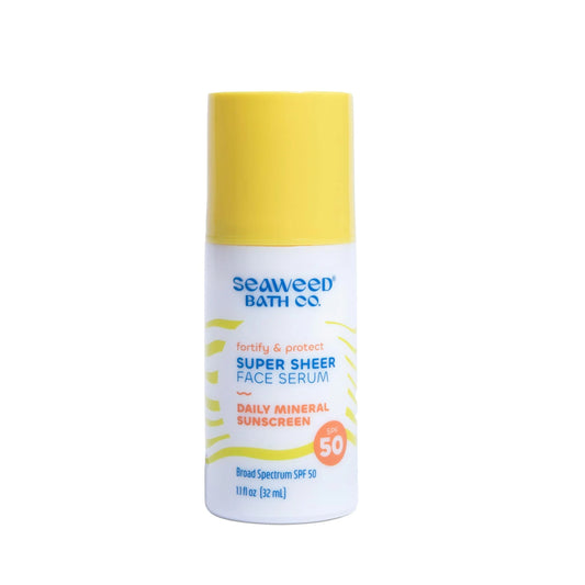 The Seaweed Bath Co - Sheer SPF 50 Face Serum, 1.1 fl oz - Gluten-Free Sun Protection