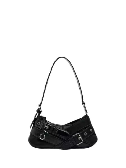 Buckled Accent Shoulder Bag