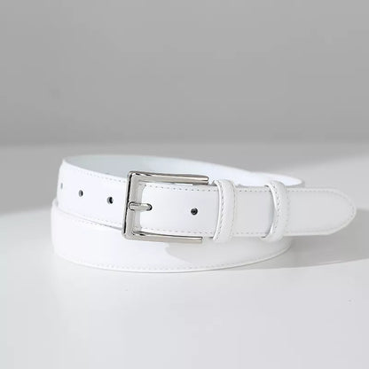 Silver Square Buckle Belt