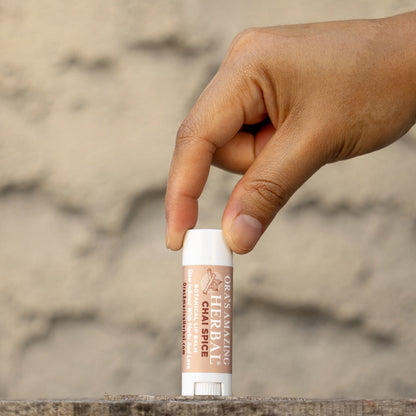 Natural Lip Balm, Herbal Infused, Chai Spice