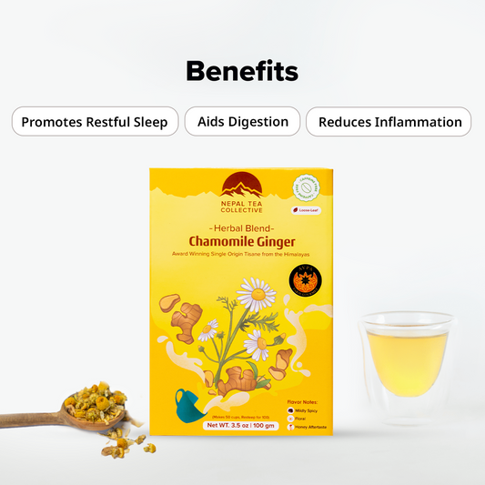 Organic Chamomile Tea with Ginger