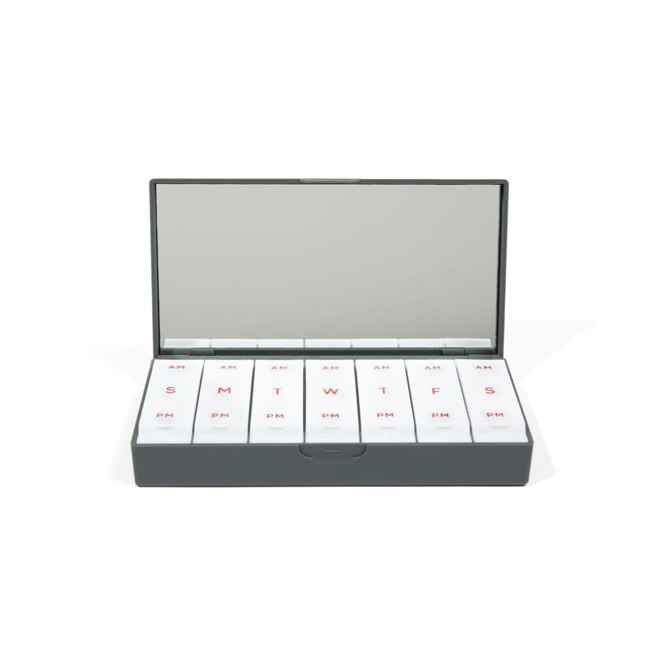 Charcoal Gray AM/PM Pill Box