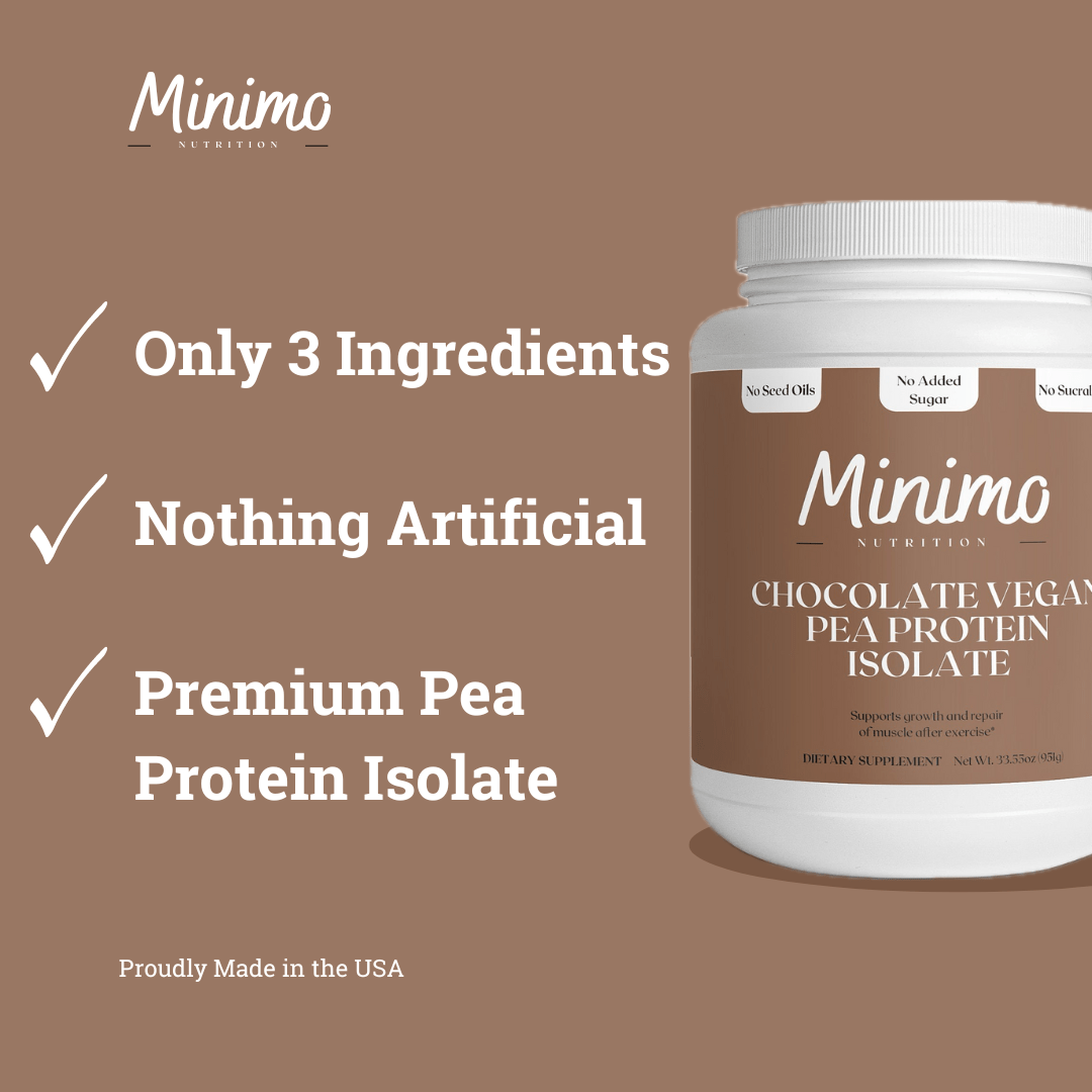 Chocolate Vegan Pea Protein Isolate Powder, 2.09 lbs