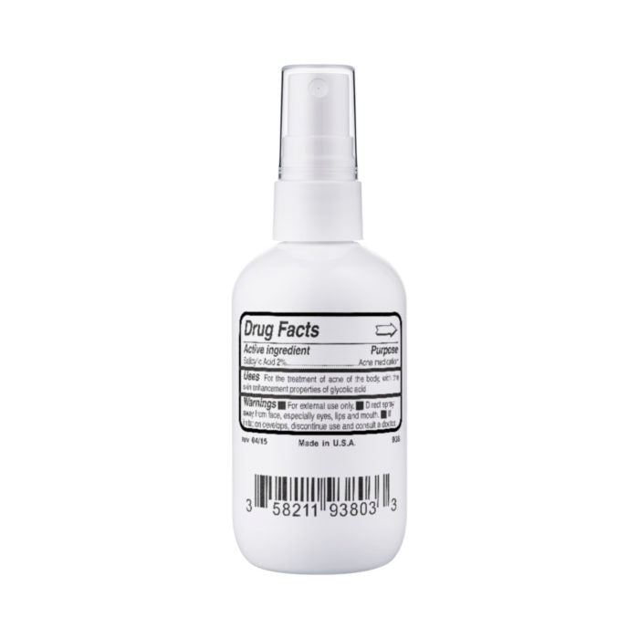 Acne Body Spray with Glycolic Acid 10% | Back & Chest Acne Treatment