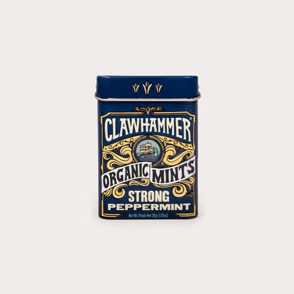 Clawhammer Peppermint Mints, 1.07 oz Tin, Case of 12