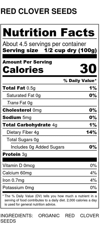 Clover Seeds, Red, Organic