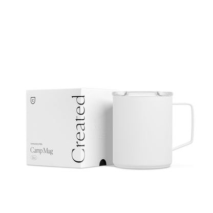 12oz Camp Mug - White