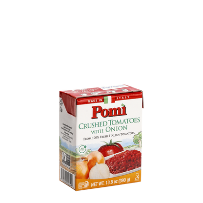 Pomi Crushed Tomatoes with Onion, 13.8 Oz (Pack of 12)