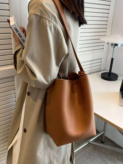 Minimalist PU Leather Shoulder Bag